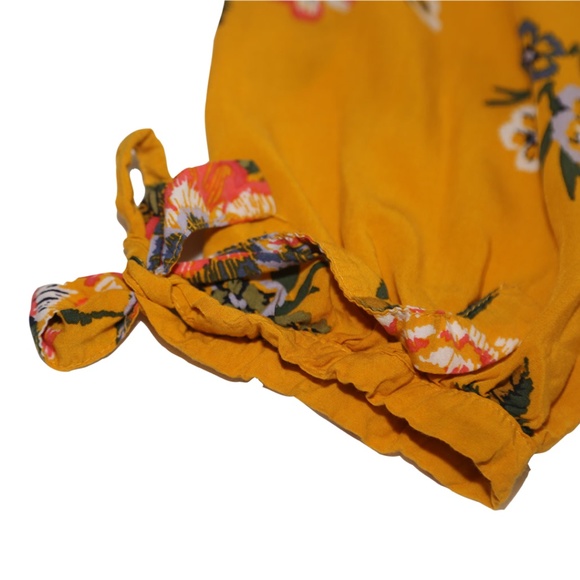 Old Navy - Yellow Floral 3/4 Sleeve Dress - Picture 3 of 4